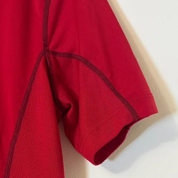 Nike Red Pro Combat T-Shirt - Picture 3 of 8